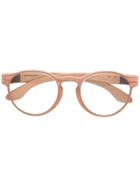 Herrlicht Round Framed Glasses - Nude & Neutrals