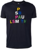 Ps By Paul Smith - Logo Print T-shirt - Men - Cotton - M, Black, Cotton