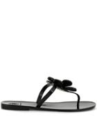 Tory Burch Flower Jelly Sandals - Black