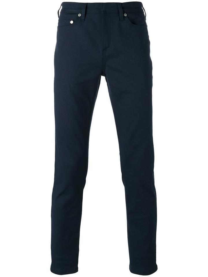 Neil Barrett Slim Fit Jeans, Men's, Size: 31, Blue, Cotton/spandex/elastane