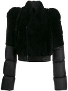 Rick Owens Puffer Shearling Jacket - Black