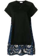 Red Valentino Bandana Print Sweatshirt Dress - Black