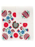 Reinaldo Lourenço - Flower Print Scarf - Women - Silk - One Size, White, Silk