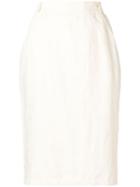 Versace Pre-owned 1980's Pencil Skirt - White