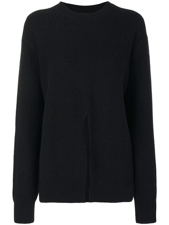 Proenza Schouler - Ribbed Sweater - Women - Silk/cashmere/wool - L, Black, Silk/cashmere/wool