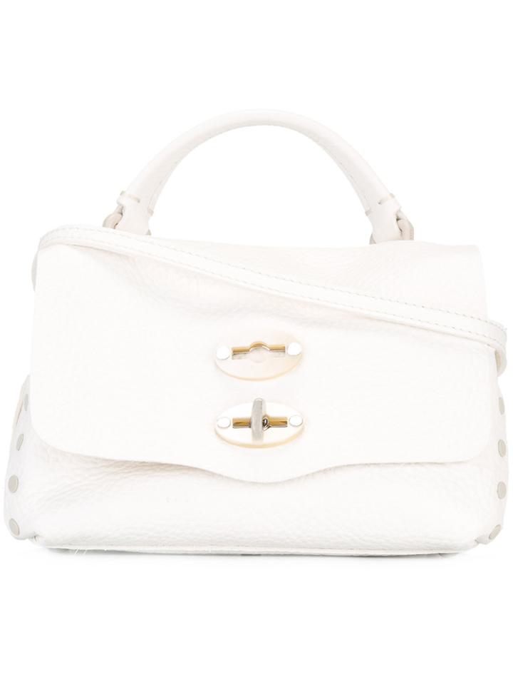 Zanellato Baby Postina Printed Crossbody Bag - White