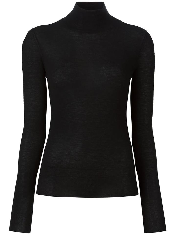Joseph Turtleneck Sweater, Women's, Size: Medium, Black, Cashmere