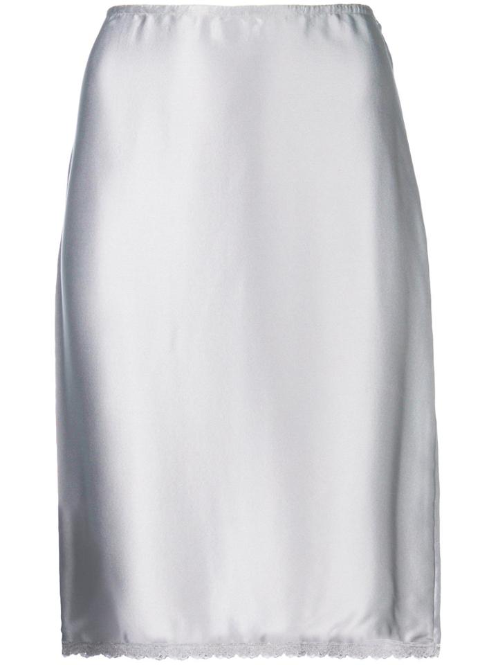 Versace Vintage High Waist Skirt - Metallic