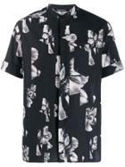 Neil Barrett Floral Printed Shirt - Black