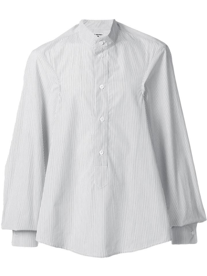Hed Mayner Long-sleeve Fitted Shirt - Blue