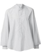 Hed Mayner Long-sleeve Fitted Shirt - Blue