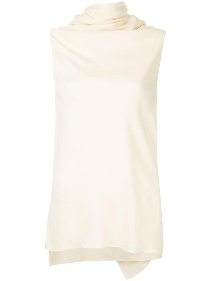 Jil Sander Sleeveless Turtle-neck Top - Neutrals