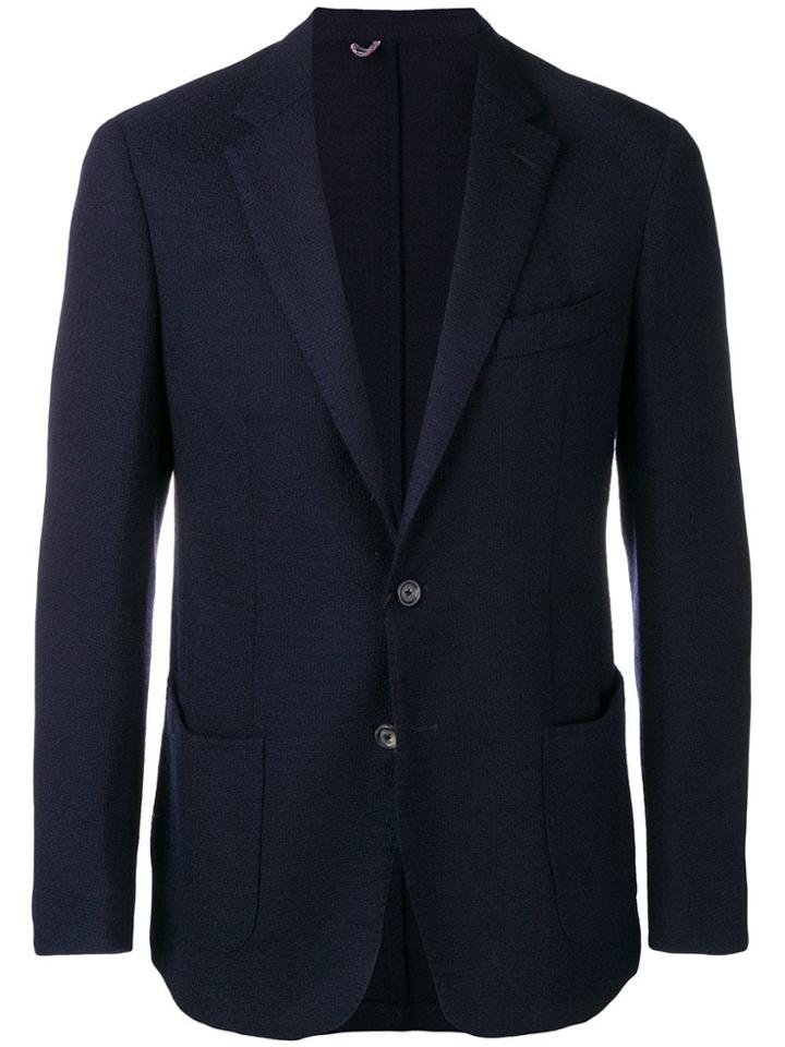 Dell'oglio Fitted Suit Jacket - Blue