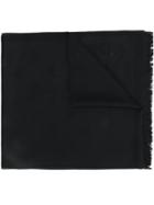 Emporio Armani - Jacquard Logo Scarf - Men - Wool - One Size, Black, Wool
