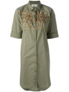 Essentiel Antwerp Nika Shirt, Women's, Size: 38, Green, Cotton/acrylic