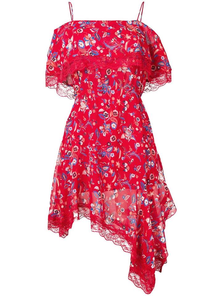 Liu Jo Floral Asymmetric Dress - Red