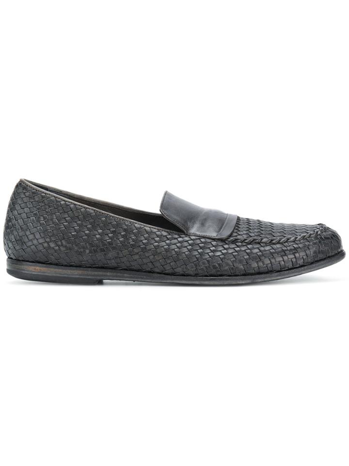Pantanetti Woven Loafers - Black