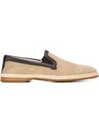 Dolce & Gabbana Slip-on Espadrilles, Men's, Size: 41, Nude/neutrals, Chamois Leather/leather/rubber