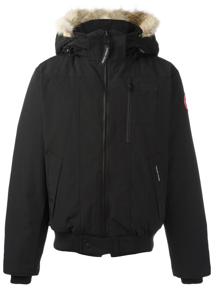 Canada Goose Removable Hood Bomber Jacket - Black