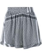 Cecilie Copenhagen Keffiyeh Cotton Skirt, Women's, Black, Cotton