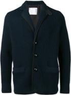 Sacai Chunky Knit Cardigan, Men's, Size: 3, Blue, Cotton/acrylic/wool/nylon