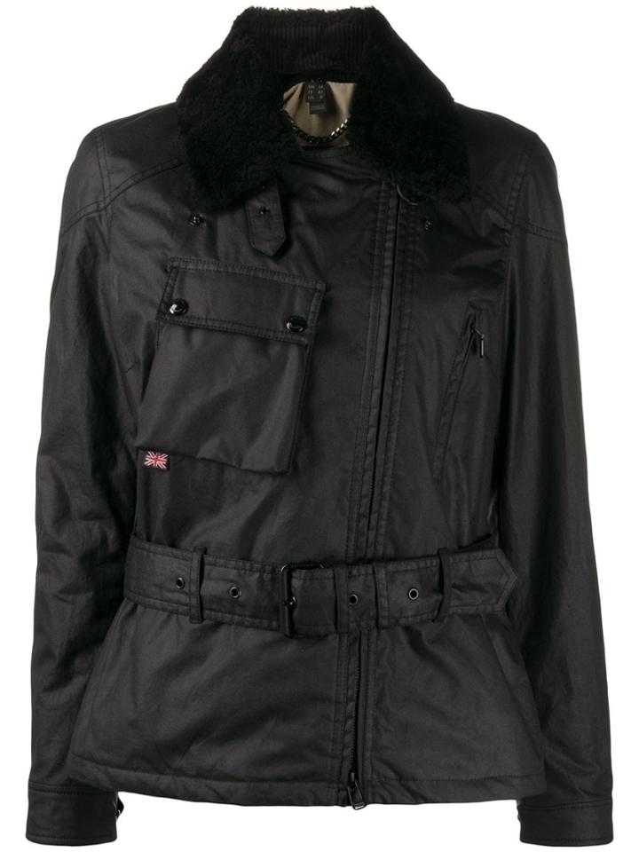 Belstaff Sammy Miller Belted Biker Jacket - Black