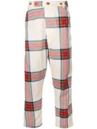 Vivienne Westwood Checked Loose Fit Trousers - Nude & Neutrals