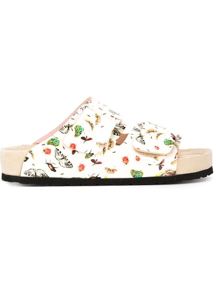 Giamba Butterfly Print Sandals