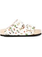 Giamba Butterfly Print Sandals