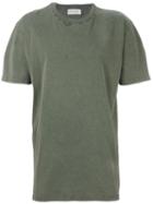 Faith Connexion Distressed T-shirt, Men's, Size: Large, Green, Cotton