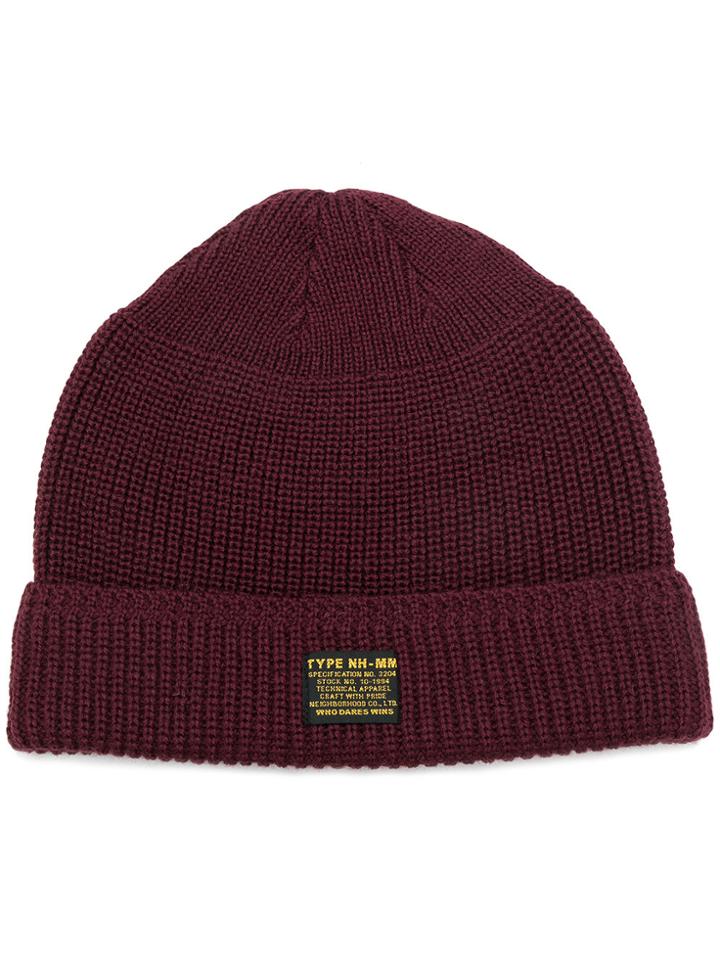 Neighborhood Logo Patch Beanie - Red
