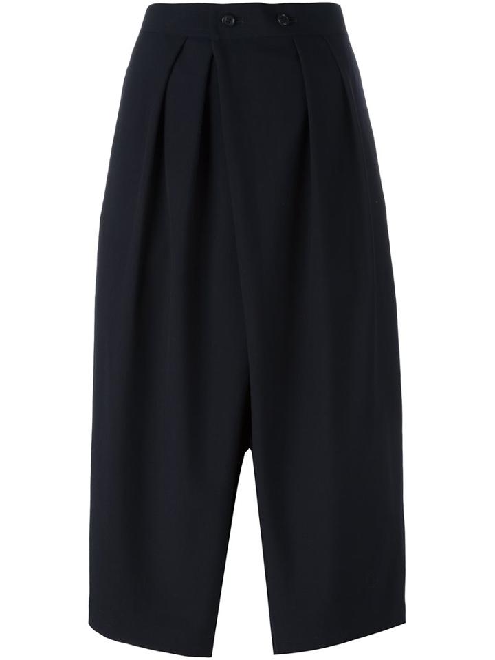 Comme Des Garçons 'tropical' Culottes, Women's, Size: Large, Blue, Wool