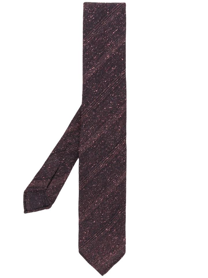 Lardini Flecked Tie - Red