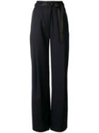 Eudon Choi High Waisted Slack Trousers - Blue