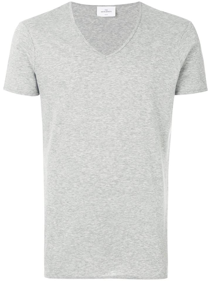The White Briefs V-neck T-shirt - Grey