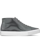 Myswear Carnaby Hi-top Sneakers, Men's, Size: 46, Grey, Patent Leather/rubber