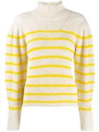 Isabel Marant Étoile Funnel-neck Striped Sweater - Yellow