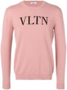 Valentino Vltn Logo Jumper - Pink