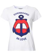 Yazbukey Overboard In Love T-shirt, Women's, Size: Medium, White, Cotton