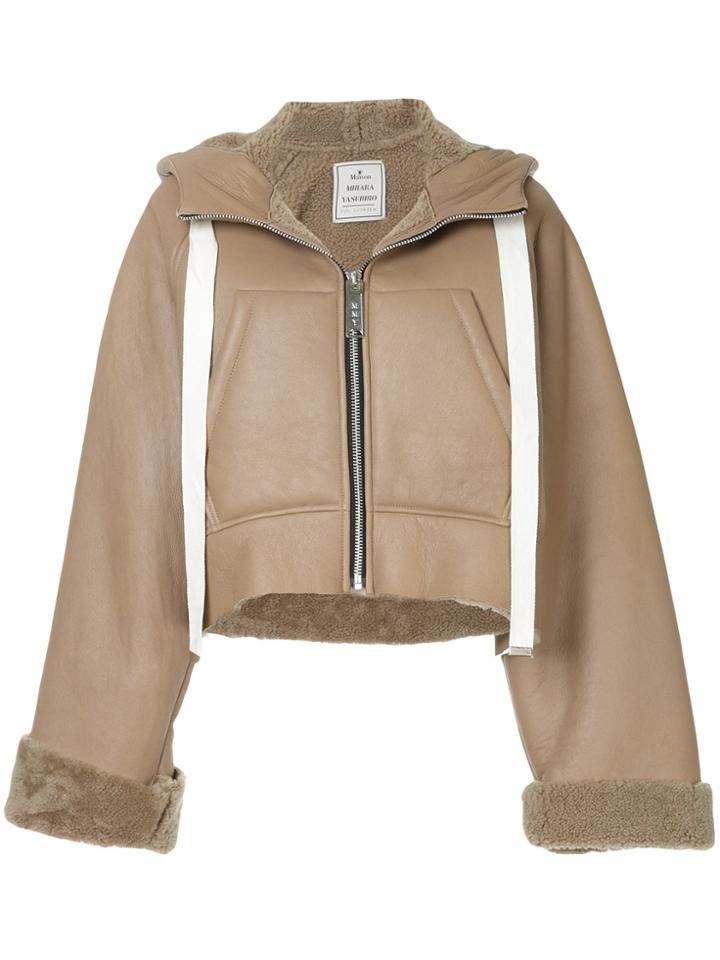 Maison Mihara Yasuhiro Oversized Shearling Jacket - Brown