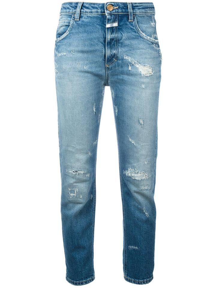 Closed - Heartbreaker Cropped Jeans - Women - Cotton/spandex/elastane - 25, Women's, Blue, Cotton/spandex/elastane