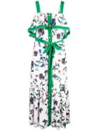 Derek Lam 10 Crosby Ruffle Cami Botanical Print Maxi Dress - Green