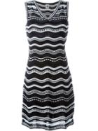 M Missoni Wavy Knit Flared Dress