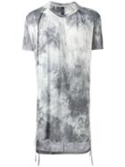 Tom Rebl - Gradient Printed Long T-shirt - Men - Spandex/elastane/viscose - M, Grey, Spandex/elastane/viscose