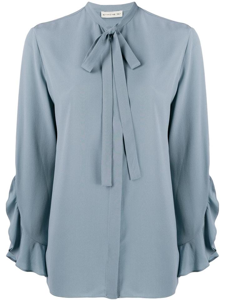 Etro Ruffle Trimmed Blouse - Blue