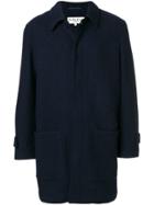 Ymc Midi Straight Coat - Blue