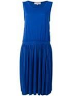 Vanessa Bruno Athé - Pleated Dress - Women - Polyester - M, Women's, Blue, Polyester