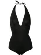 Fisico Reversible One-piece Swimsuit - Black
