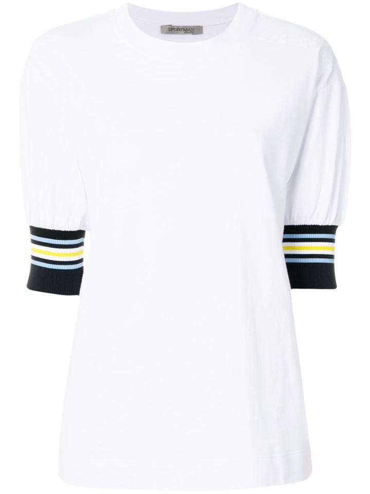 Sportmax Stripe Detail Top - White