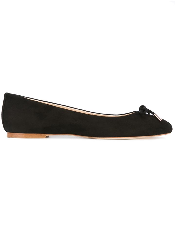 Anna Baiguera Bow Toe Ballerinas - Black